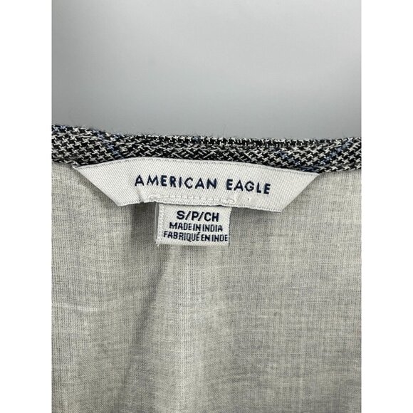 American Eagle Women's Gray Plaid Sleeveless Snap Front Dress Size Small - Picture 4 of 15